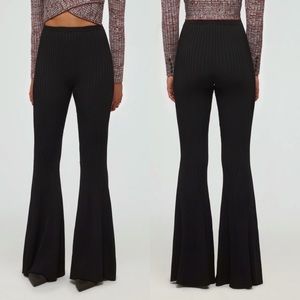 Self-Portrait Ribbed Knit Trouser